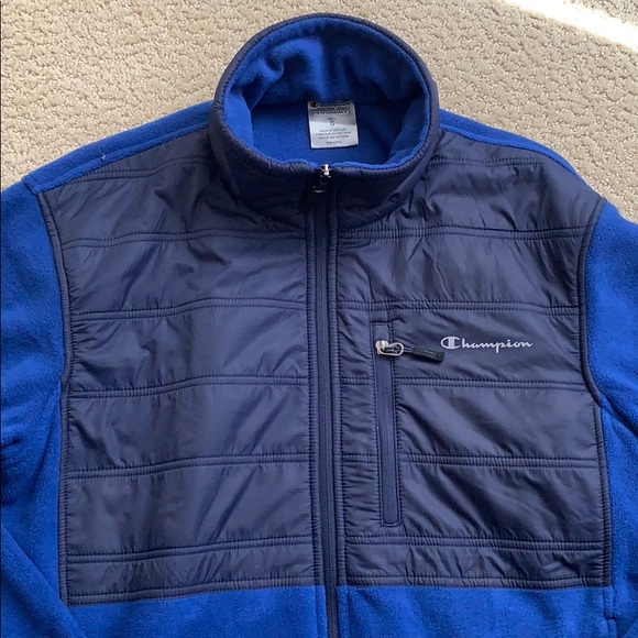 NWT Men’s Champion fleece full-zip jacket, Size S - Picture 2 of 6